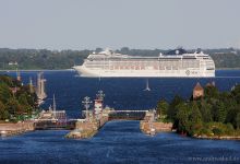 MSC Poesia outbound Port of Kiel at 24.08.2013.